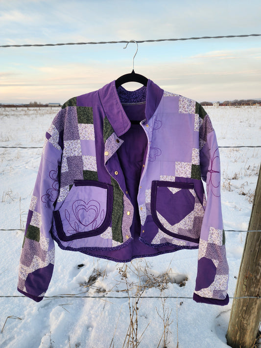 Quilted Jacket ~ Deep Purple